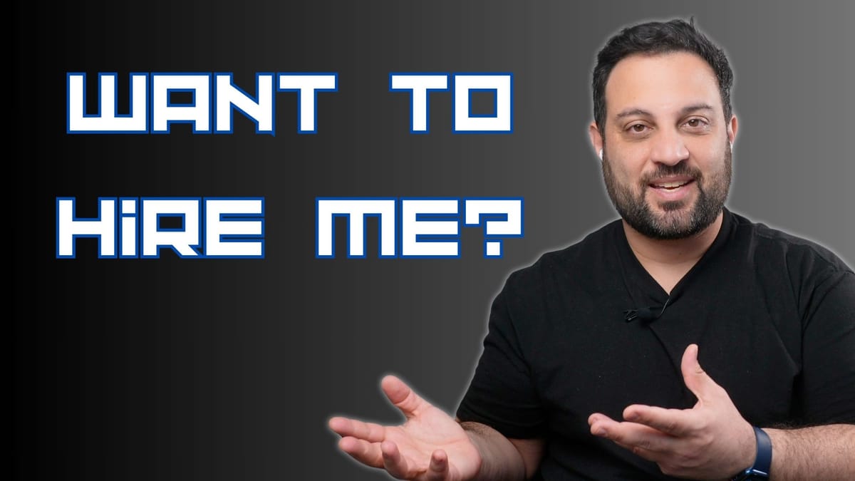 Want to Hire Me?